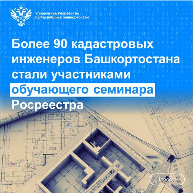 Более 90 кадастровых инженеров Башкортостана стали участниками обучающего семинара Росреестра